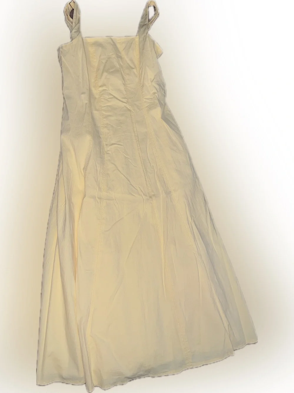 Abercrombie Yellow Linen Maxi Dress. Size L